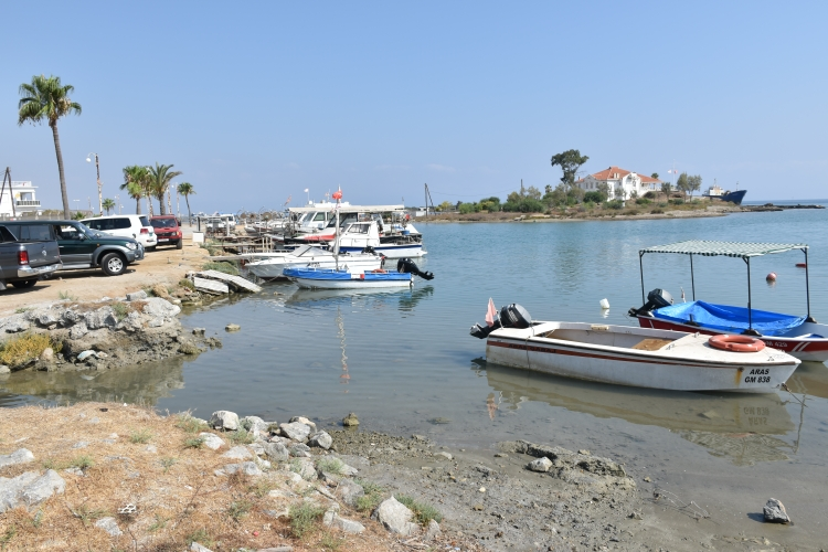 feature esra main fishing boats in famagusta fishing port where european commission officials found evidence of untreated wastewater and banned the sale of fish to the republic