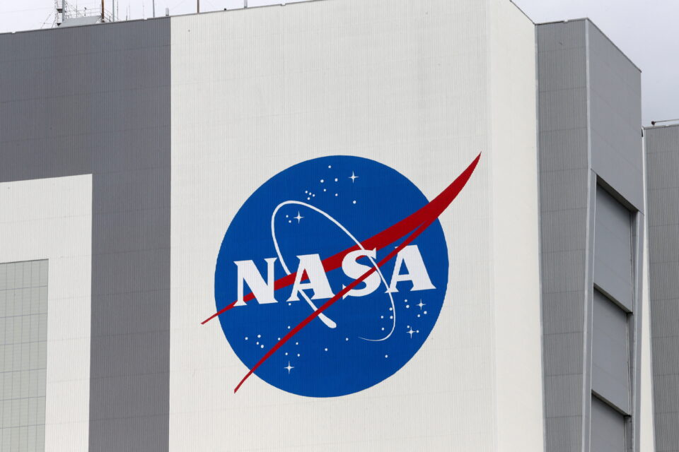 file photo: the nasa logo is seen at kennedy space center in cape canaveral