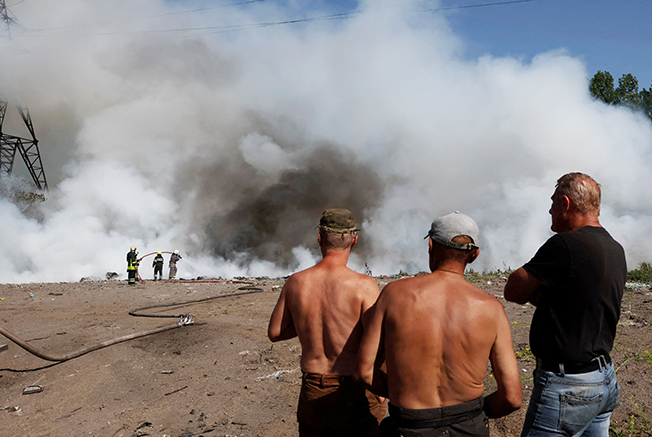russia's attack on ukraine continues, in kharkiv region
