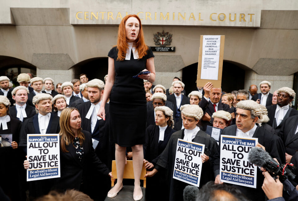 criminal barristers protest in london