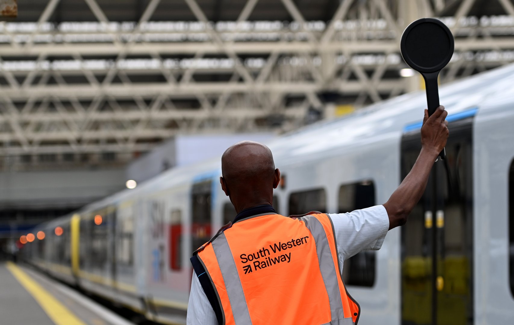 image UK rail workers to strike before and after Christmas
