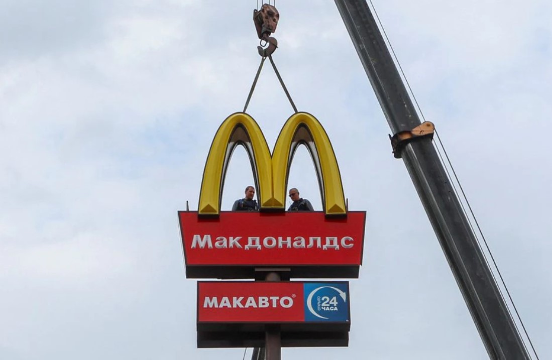cover Golden Arches make way for hamburger and fries after McDonald&#8217;s Russian exit