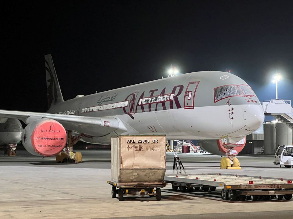 image Inside the hangar at the centre of the $1 bln Airbus-Qatar jet dispute