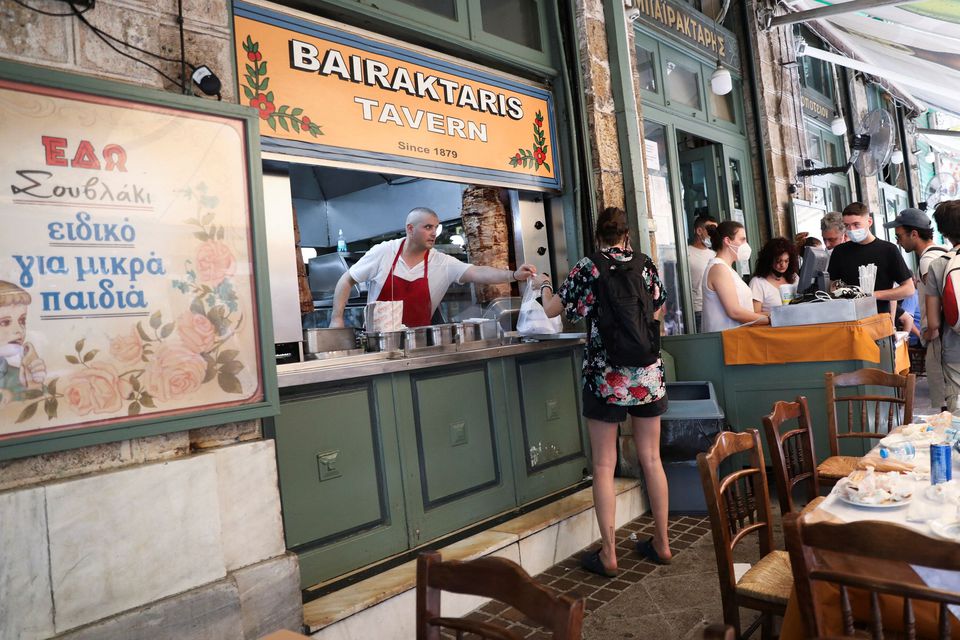 image Greek restaurants feel the heat as Souvlaki prices soar