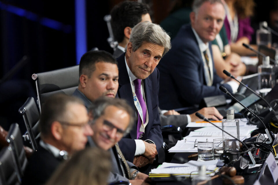 united states special presidential envoy for climate john kerry attends the 2022 u.n. ocean conference, in lisbon