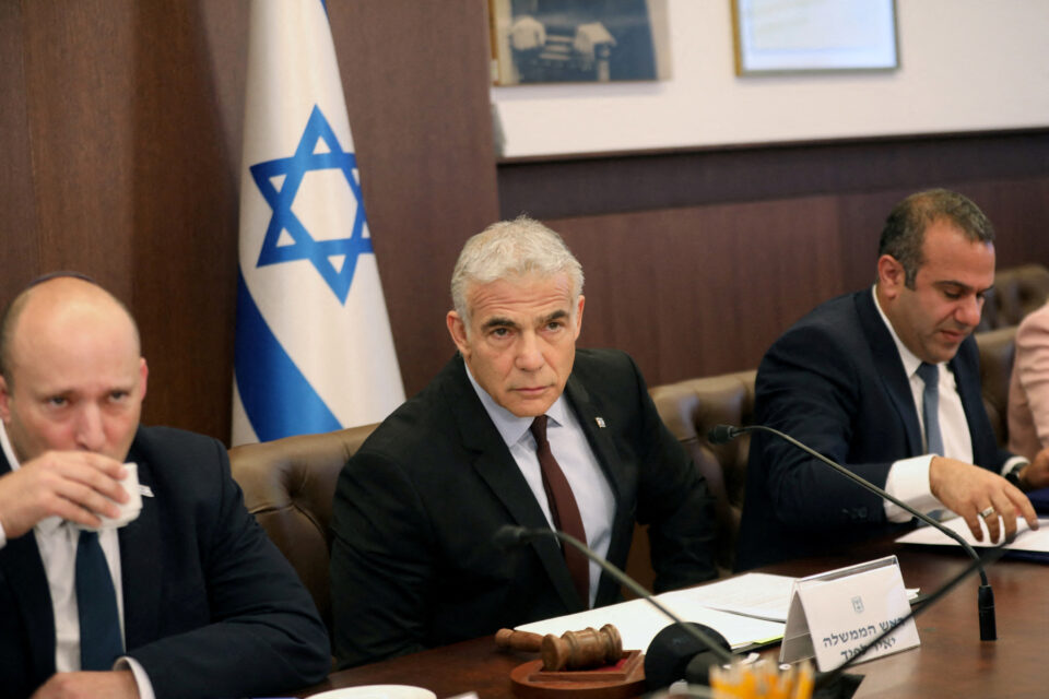 israel's interim pm yair lapid chairs cabinet meeting in jerusalem