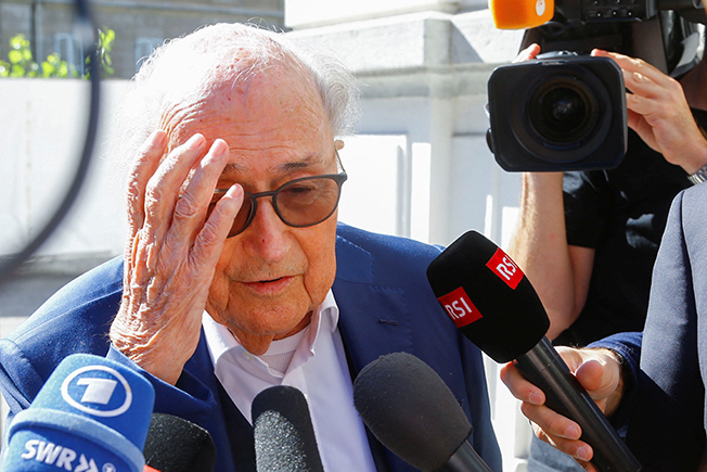 image Blatter and Platini cleared of fraud in Swiss trial