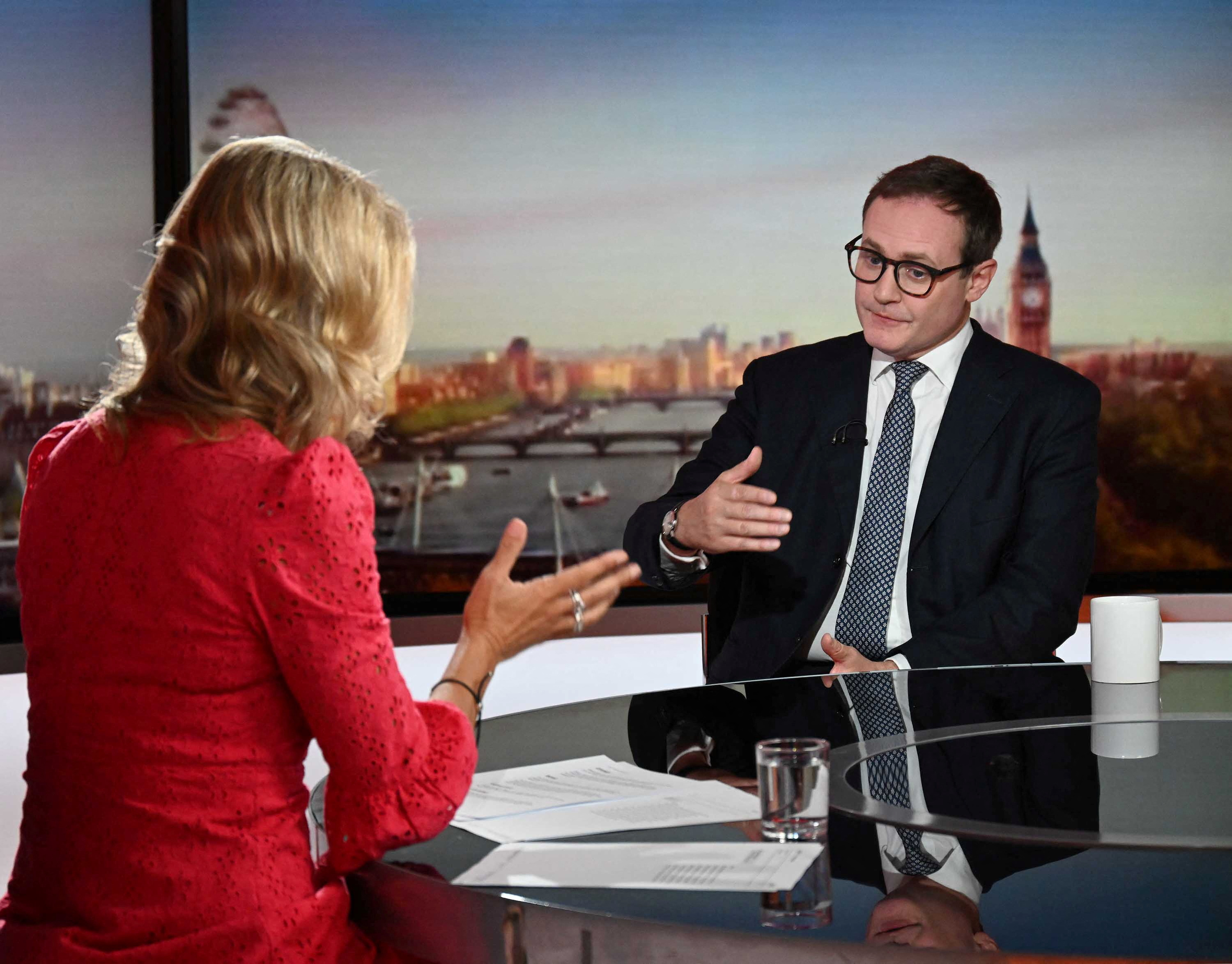 image British prime minister contenders clash over tax cuts in TV debate