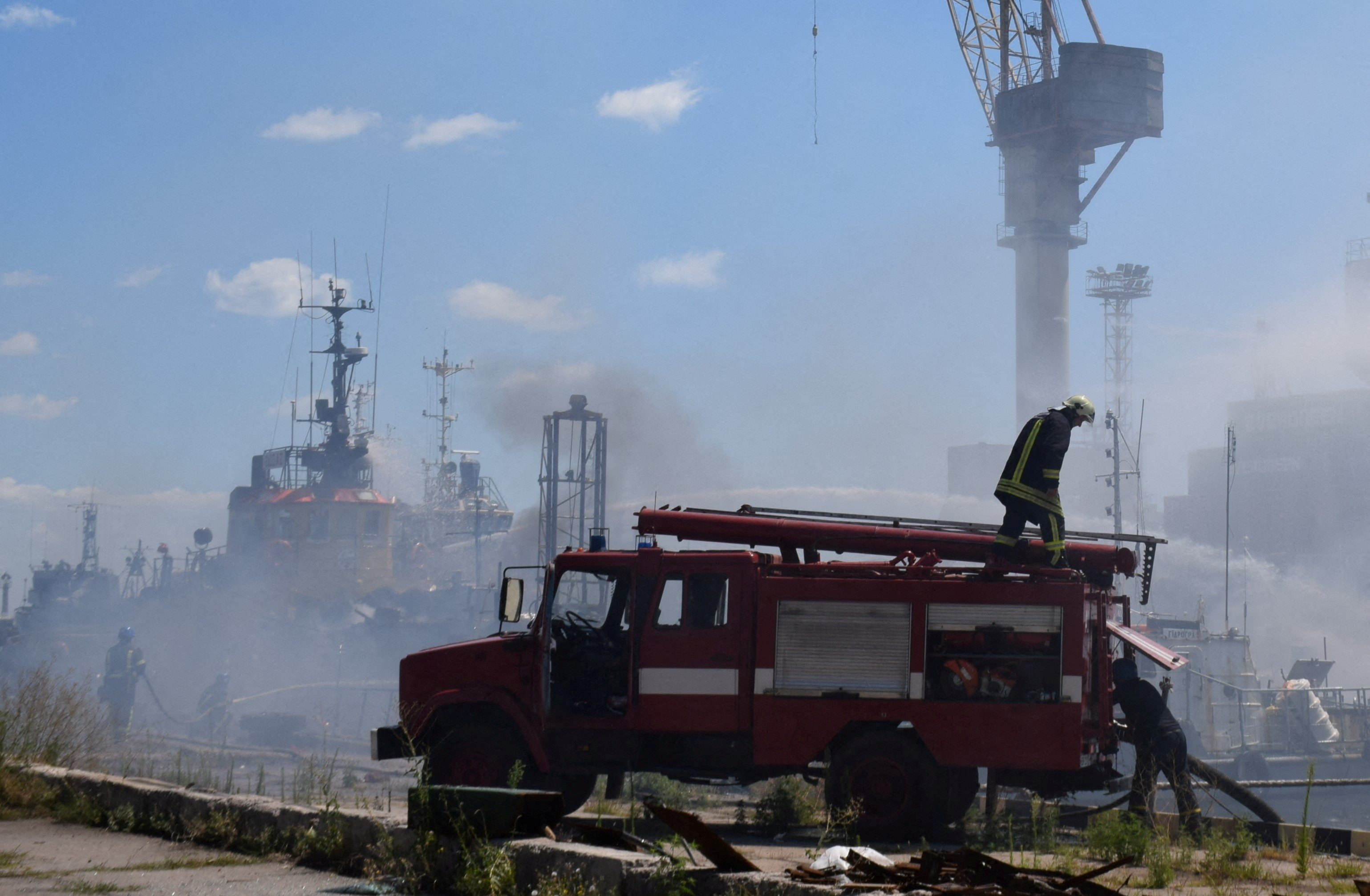 image Kremlin: Russian strikes on Odesa port don&#8217;t impact grain exports
