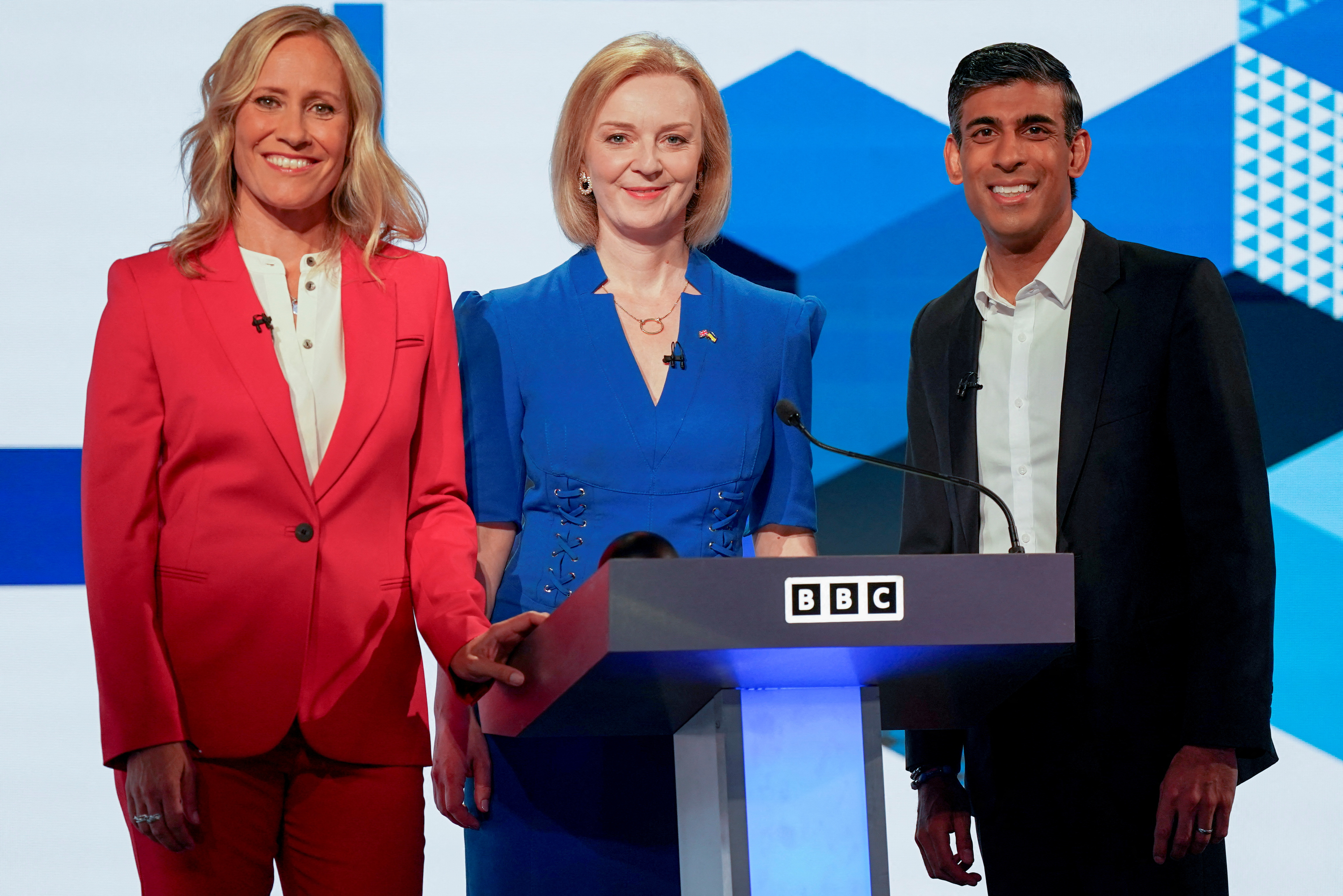 image UK leadership live debate ends after presenter faints on air