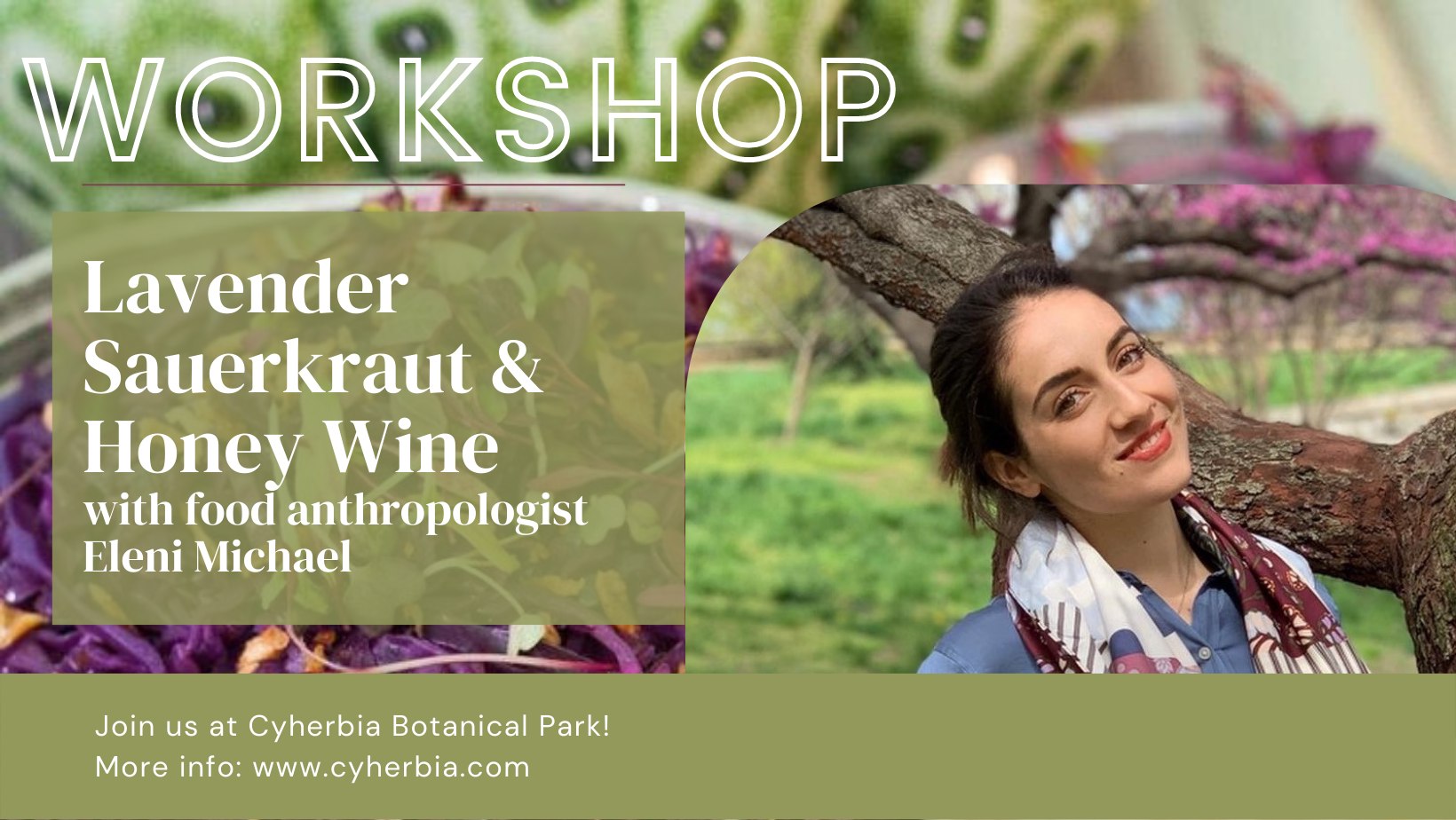 image Workshop on how to ferment lavender sauerkraut and honey wine