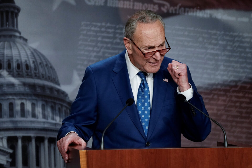 u.s. senate majority leader chuck schumer on the passing of inflation reduction act