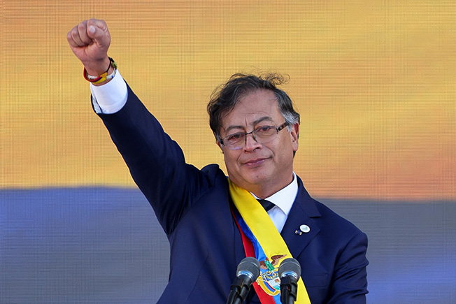 colombia's president elect gustavo petro takes office