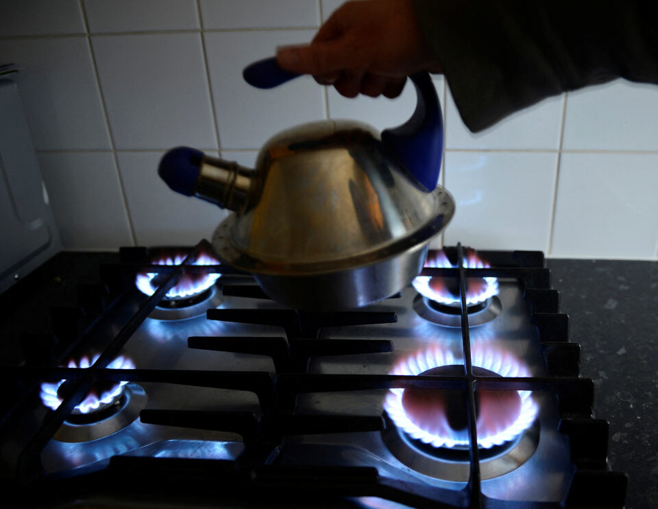 file photo: a gas cooker is seen in boroughbridge