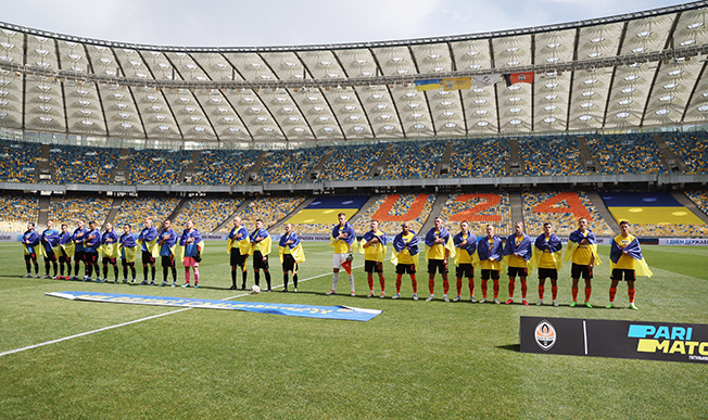 image Football returns to war-torn Ukraine as Shakhtar draw with Metalist