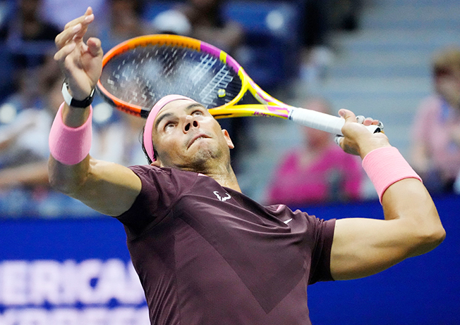 image Tenacious Nadal downs wildcard in US Open first round