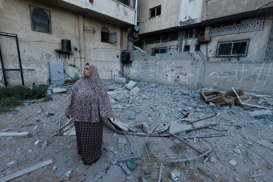 aftermath of israeli strikes in gaza