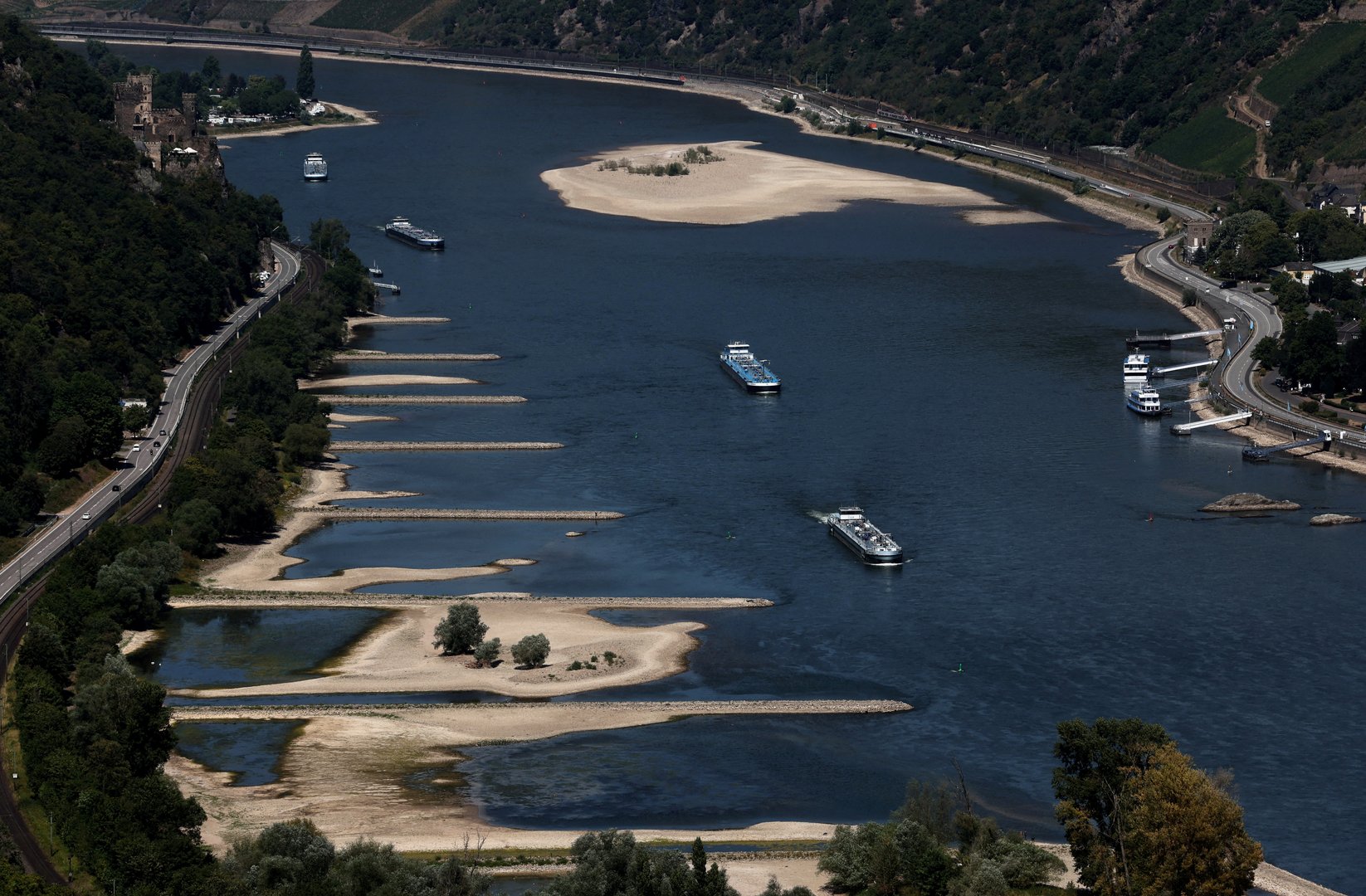 image Why low water levels on the Rhine river hurt Germany&#8217;s economy