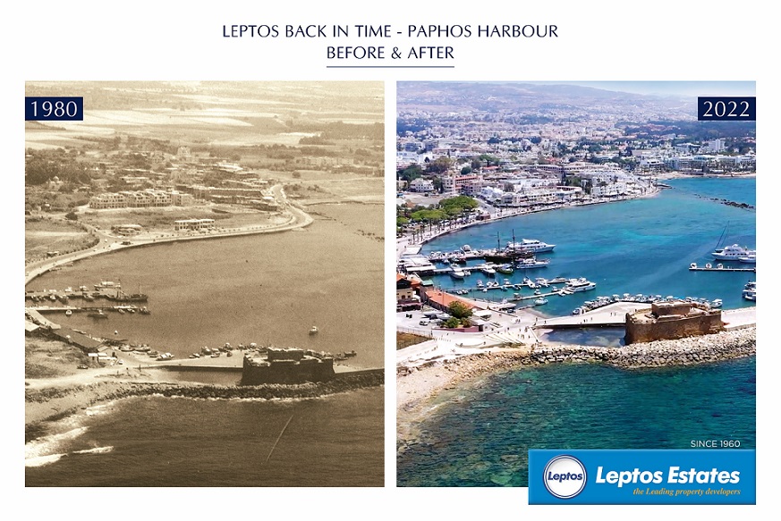image The Leptos journey: a before and after view of Paphos Harbour