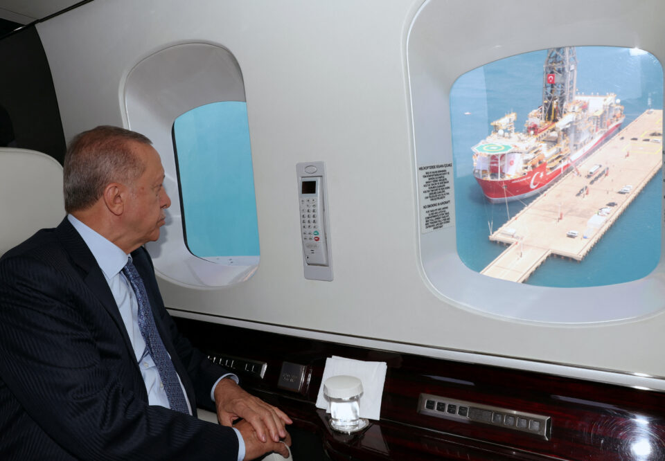 turkish president erdogan attends the launch of turkey's new drill ship abdulhamid han