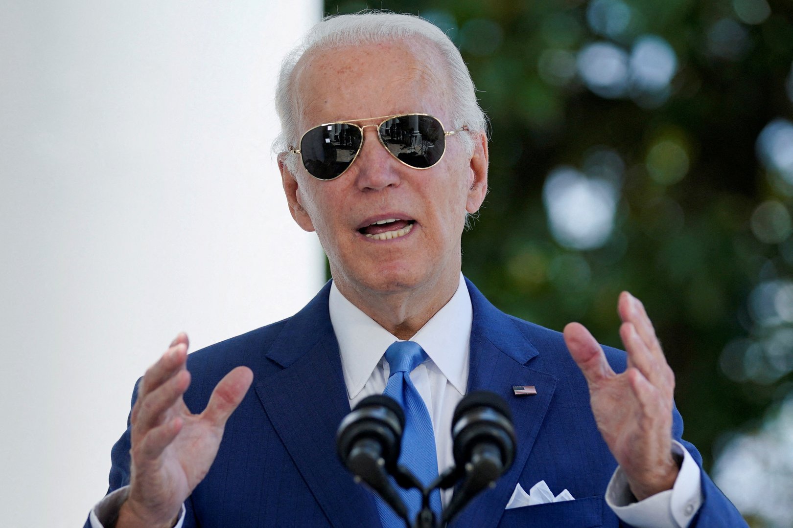 image Biden condemns Russian missile strikes, says U.S. will continue to impose costs