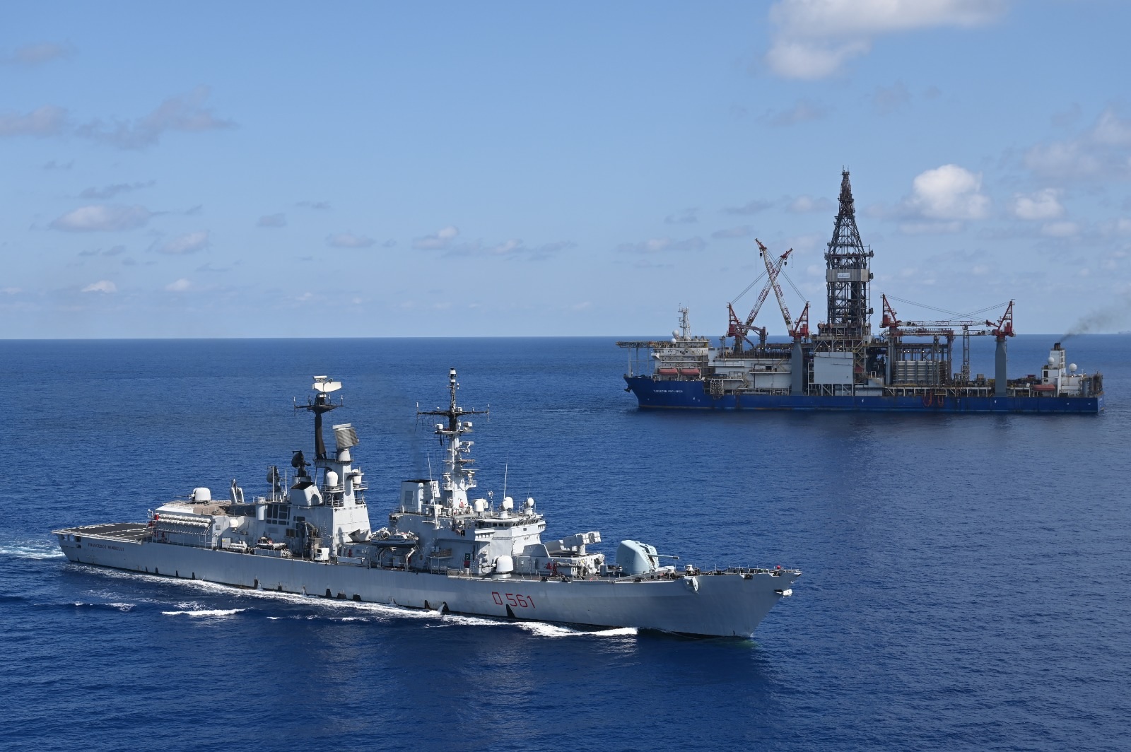 image Italian navy vessel spotted near ENI drillship in Block 6 of Cyprus&#8217; EEZ