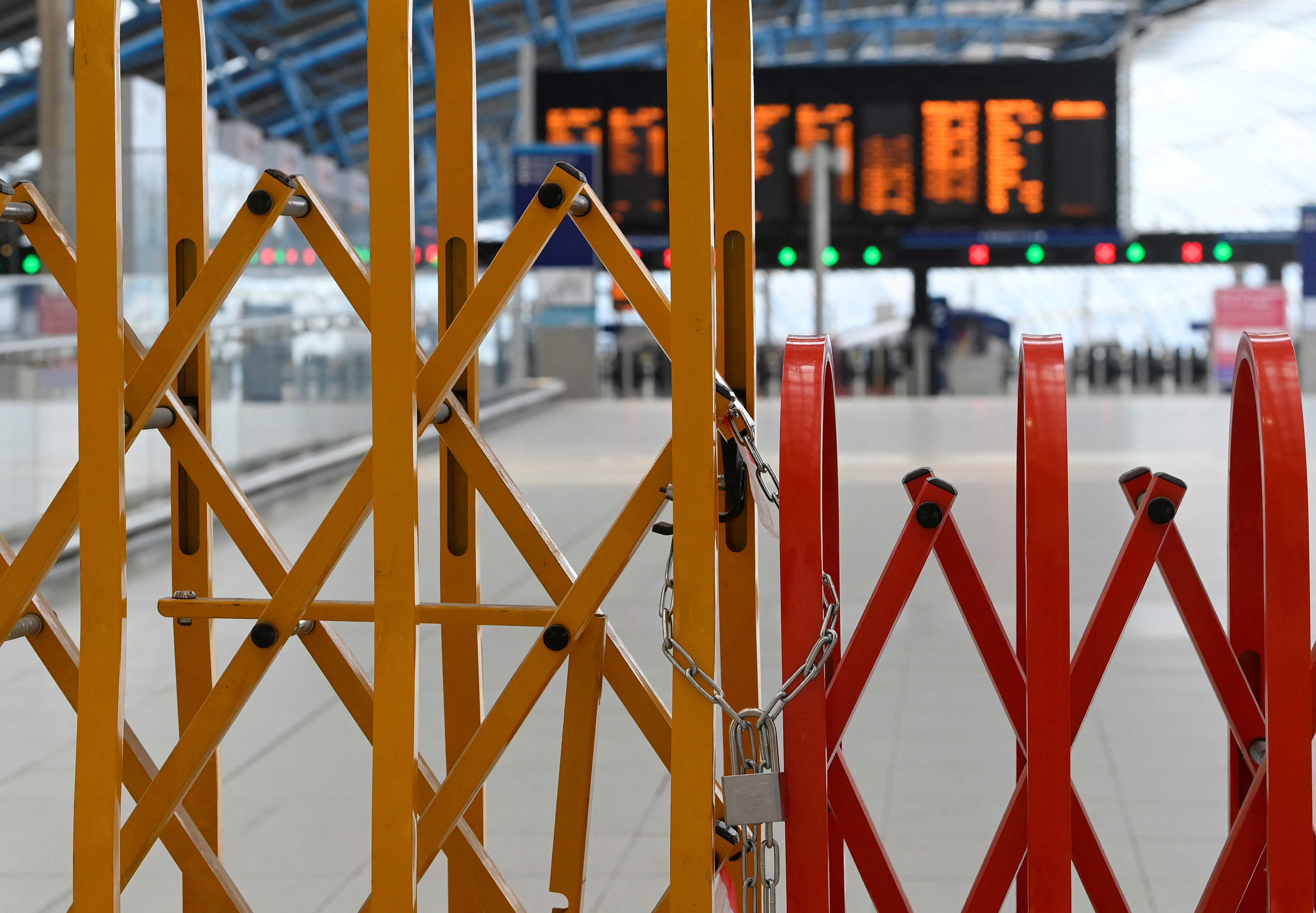 image UK transport disruption set to continue as rail workers stage fresh strikes