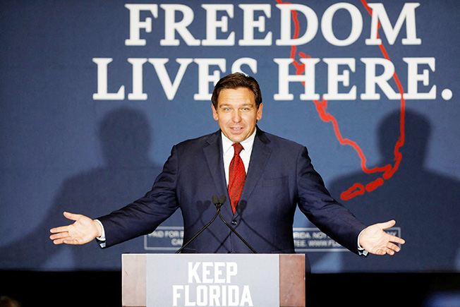 desantis hosts a rally in tampa after primary