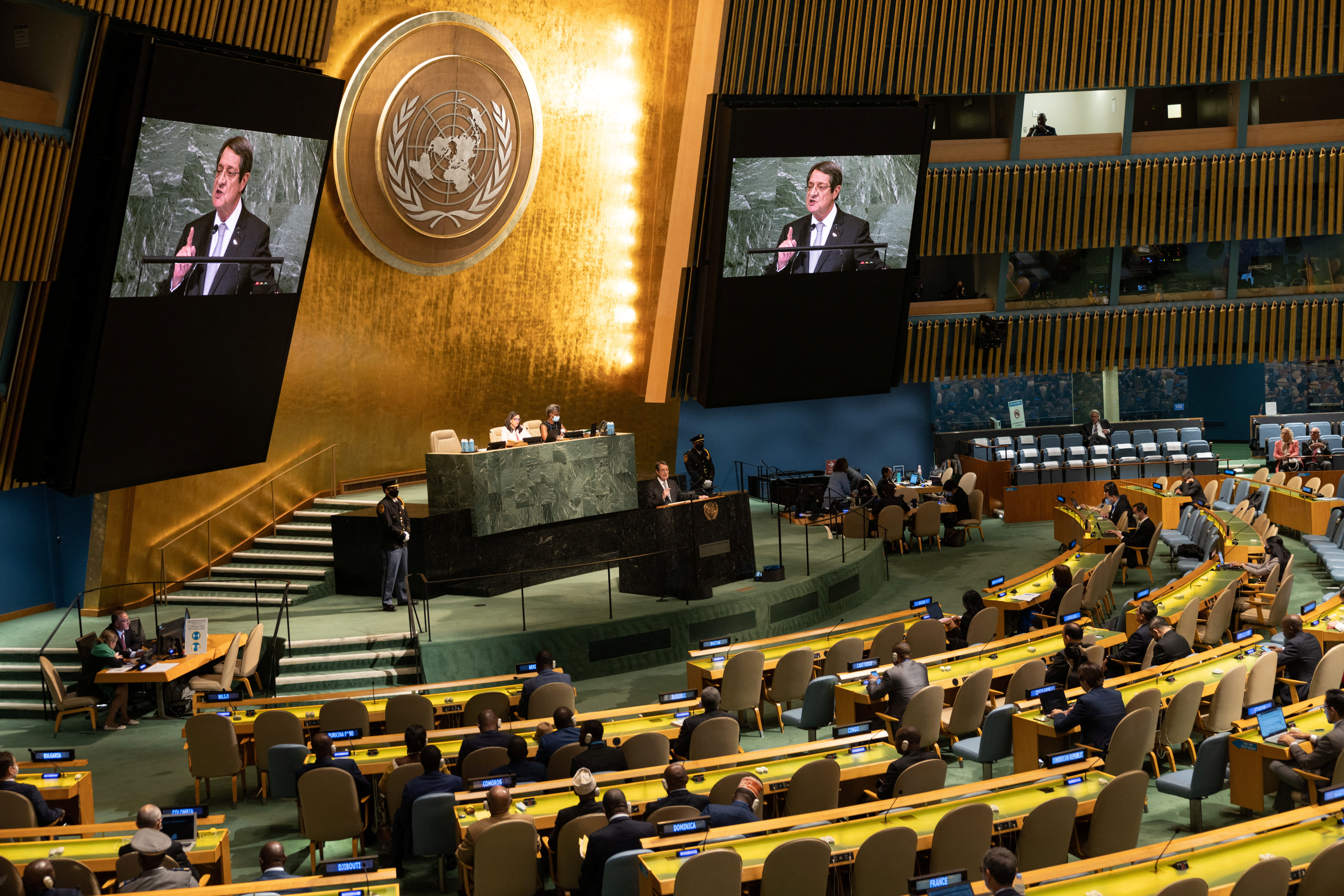 image Anastasiades questions credibility of UN during address to assembly