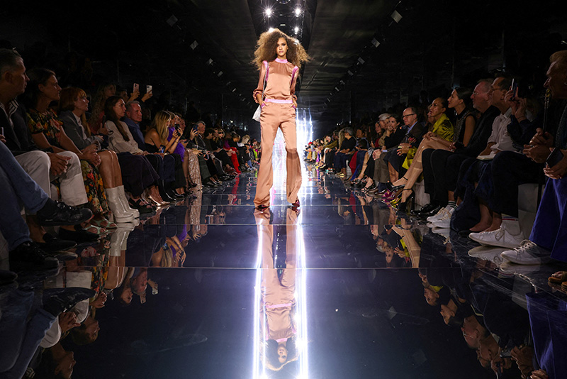 a model presents a creation from the tom ford spring/summer 2023 collection during new york fashion week in manhattan, new york city