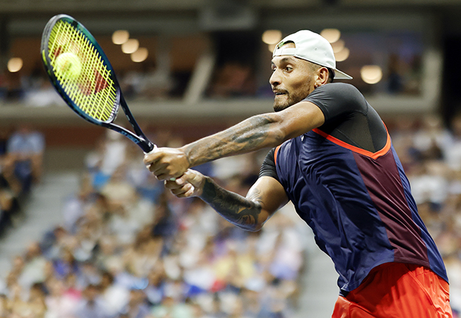 image Kyrgios eyes the big prize after stunning win over Medvedev