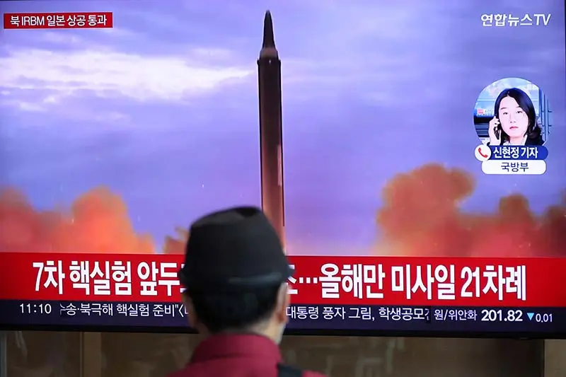 cover North Korea fires ballistic missile towards the sea off its east coast