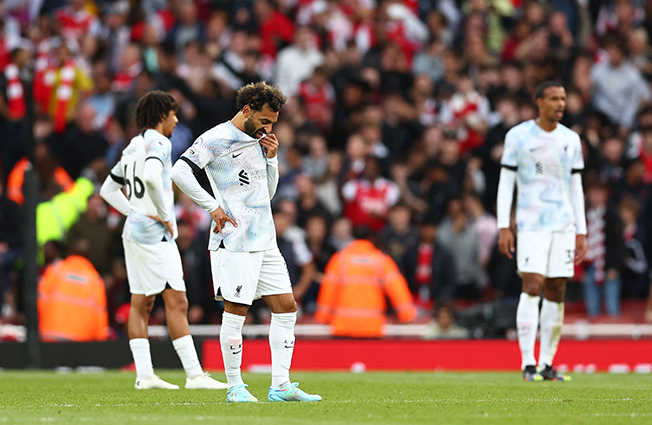 image Arsenal loss leaves Klopp&#8217;s Liverpool scrambling to keep up