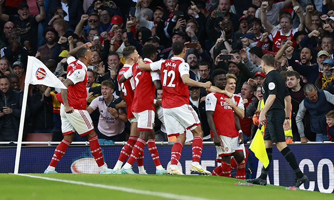 image Saka seals 3-2 win for Arsenal over Liverpool