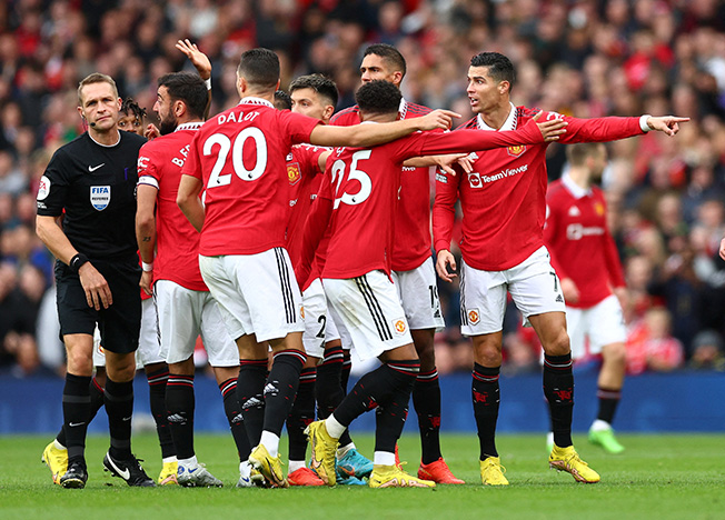 image Man United charged over Ronaldo disallowed goal incident