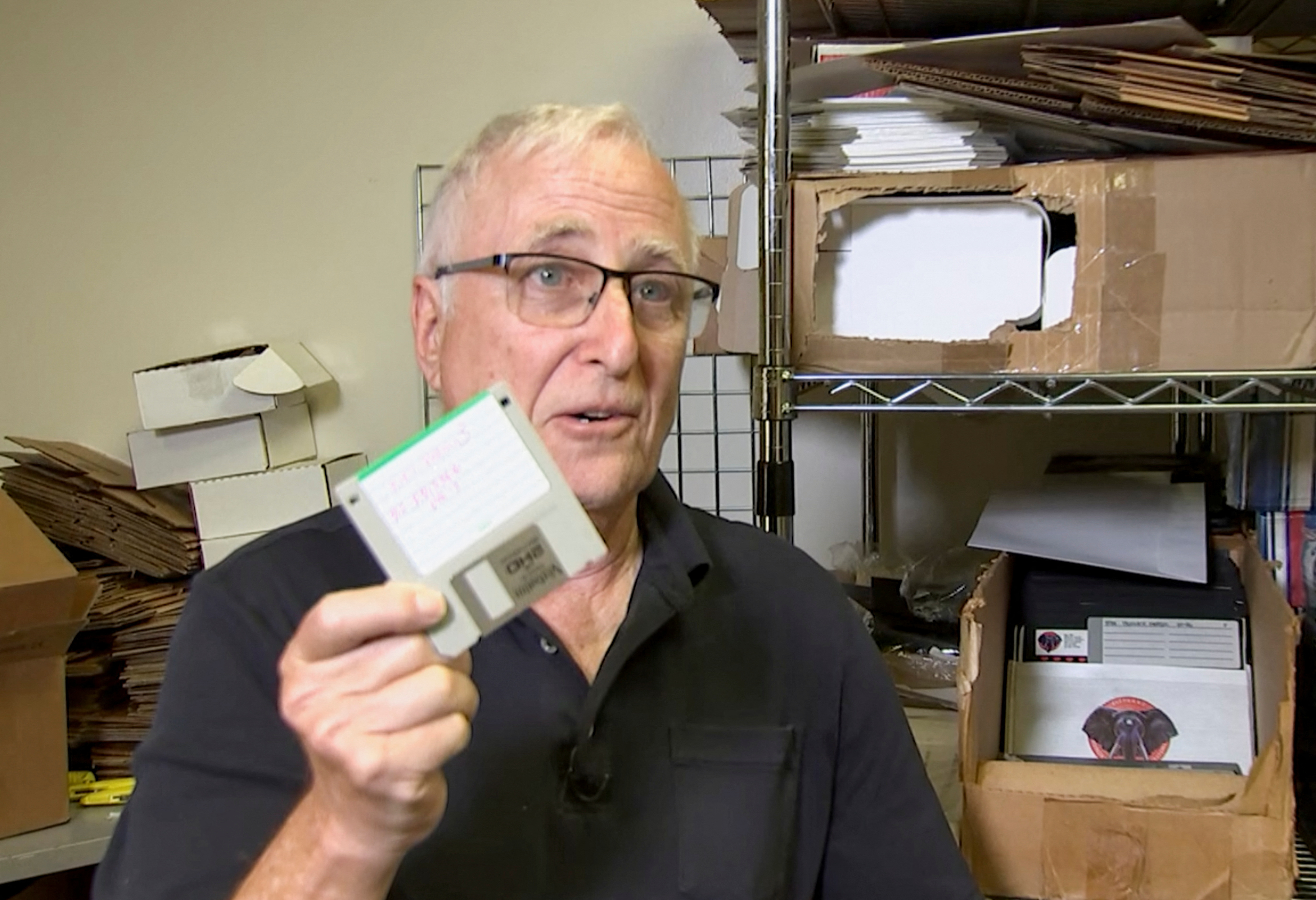 image A 1990s relic, floppy disks get second life at California warehouse