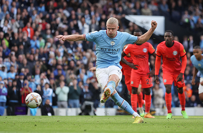 image Haaland and De Bruyne propel Man City past Brighton