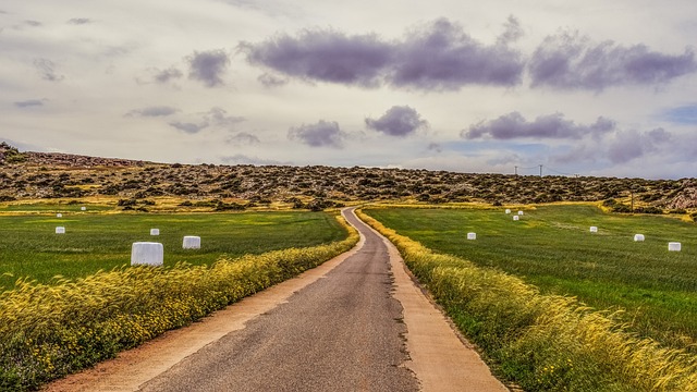 weather cape greko File photo showing road through fields in Cape Greco