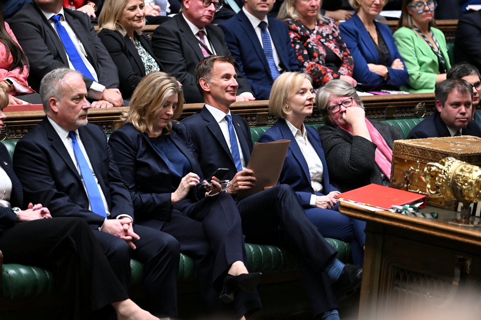 image UK PM Truss clings to power as chaos in Westminster deepens