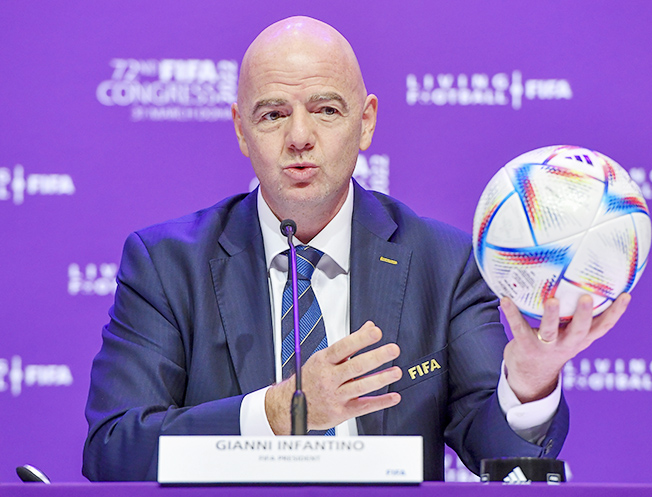 image FIFA pleads with World Cup nations to &#8216;focus on football&#8217; in Qatar