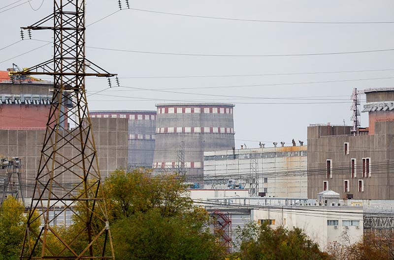 image Ukrainian nuclear plant disconnected from grid by Russian shelling