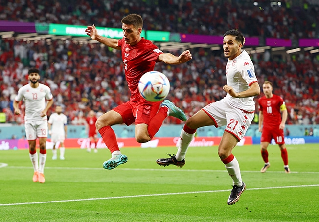 cover Danes denied by woodwork in scoreless draw with Tunisia