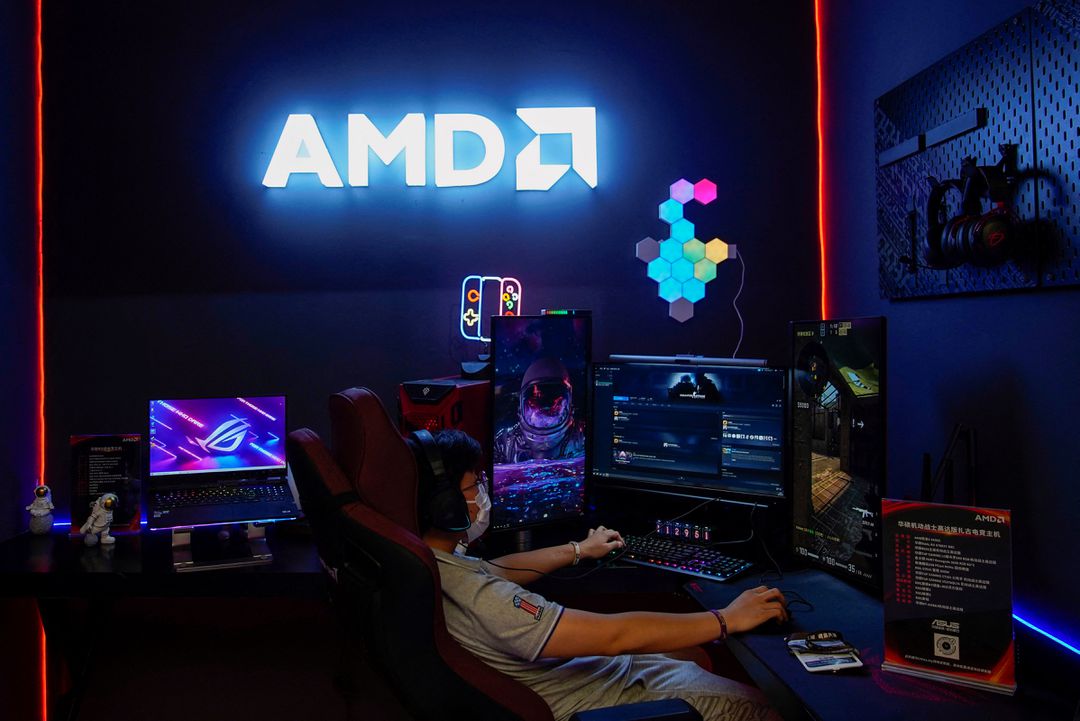 image AMD shares rise as chipmaker sees data center strength cushioning PC slowdown