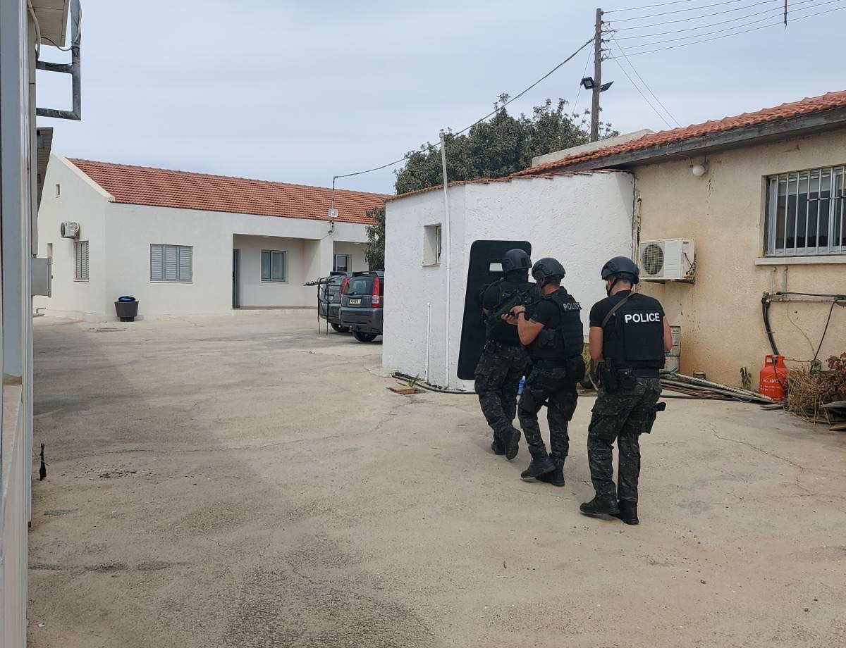 cover Cyprus police and bases carry out joint training exercise