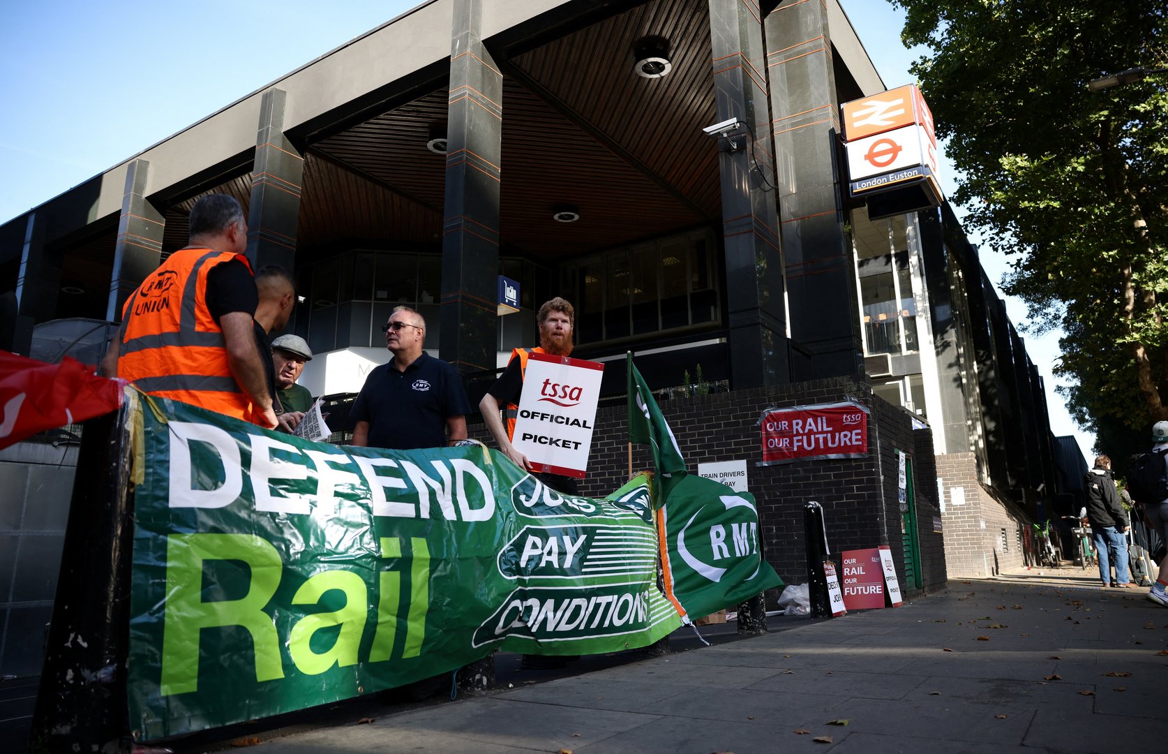 image UK union suspends November rail strikes to hold pay talks
