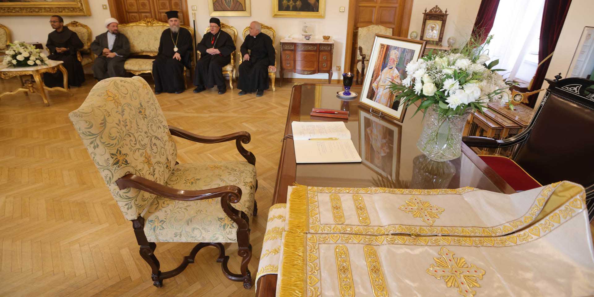 image Patriarch of Alexandria arrives, religious leaders in Cyprus sign book of condolences (Updated)