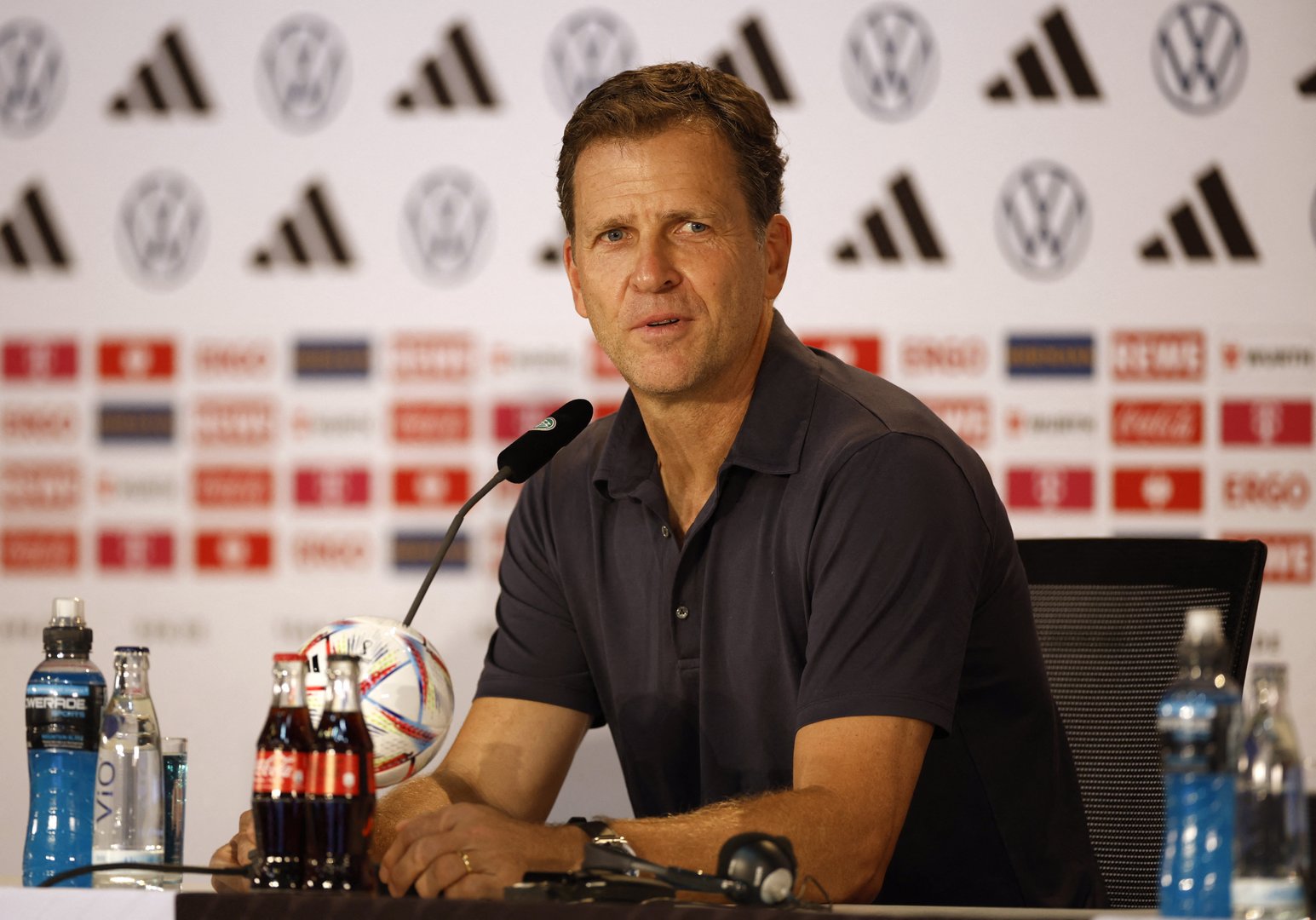 image Timing of World Cup beer ban and armbands plan are unfortunate, says Germany team chief