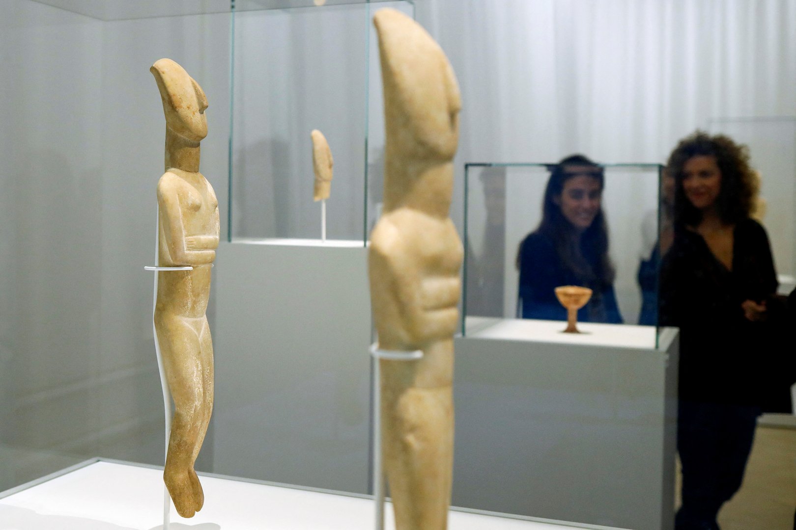 image Ancient Greek artifacts go on display for first time, amid protests