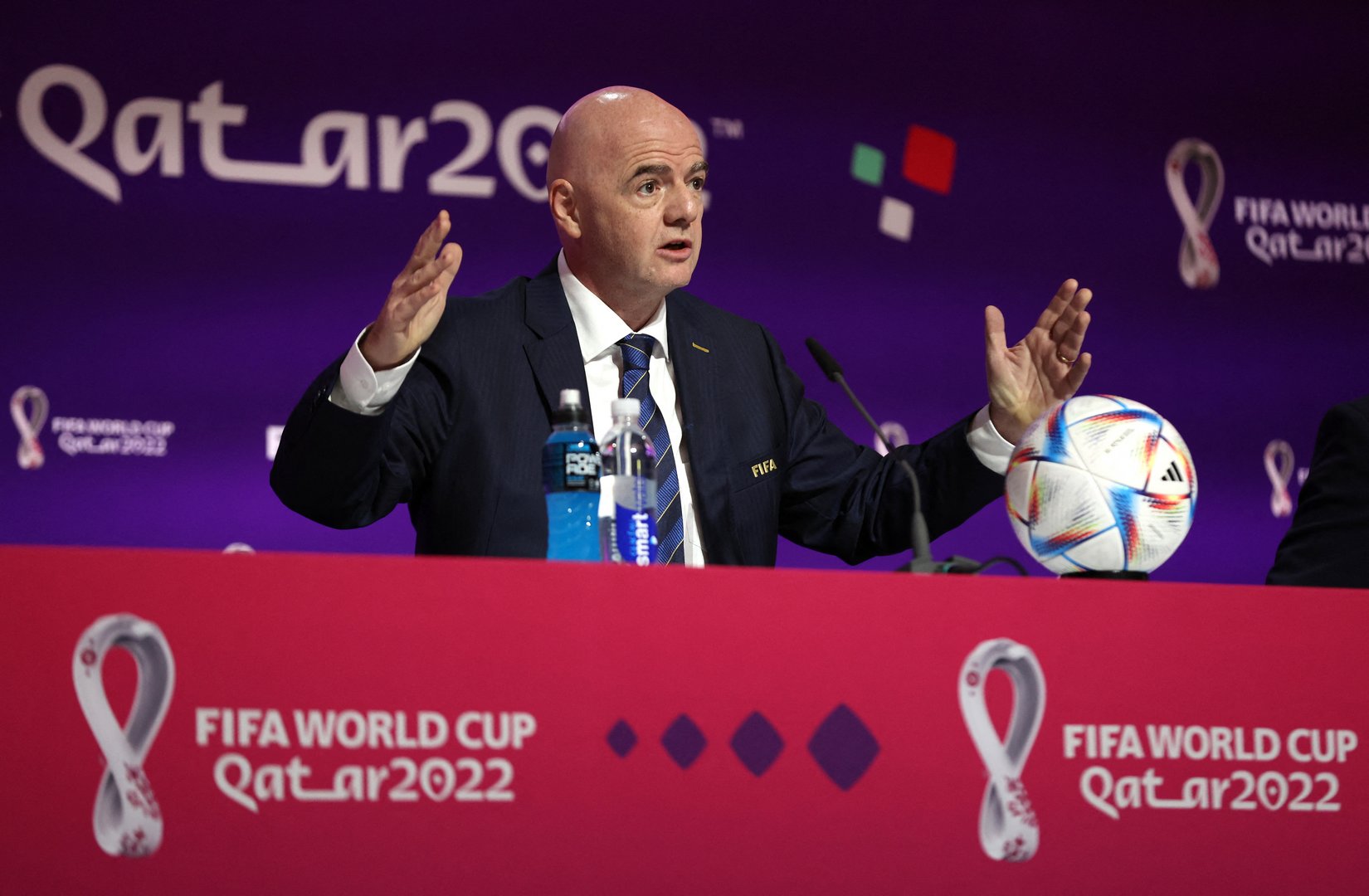 image FIFA chief accuses critics of Qatar of hypocrisy ahead of World Cup