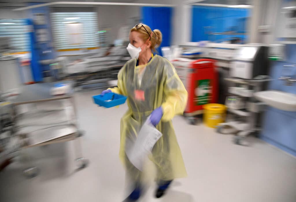 file photo: medical staff treat seriously ill covid patients at milton keynes university hospital, amid the spread of the coronavirus disease (covid 19) pandemic, milton keynes, britain